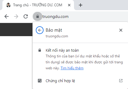 truongdu.com website bảo mật và an toàn cho bạn