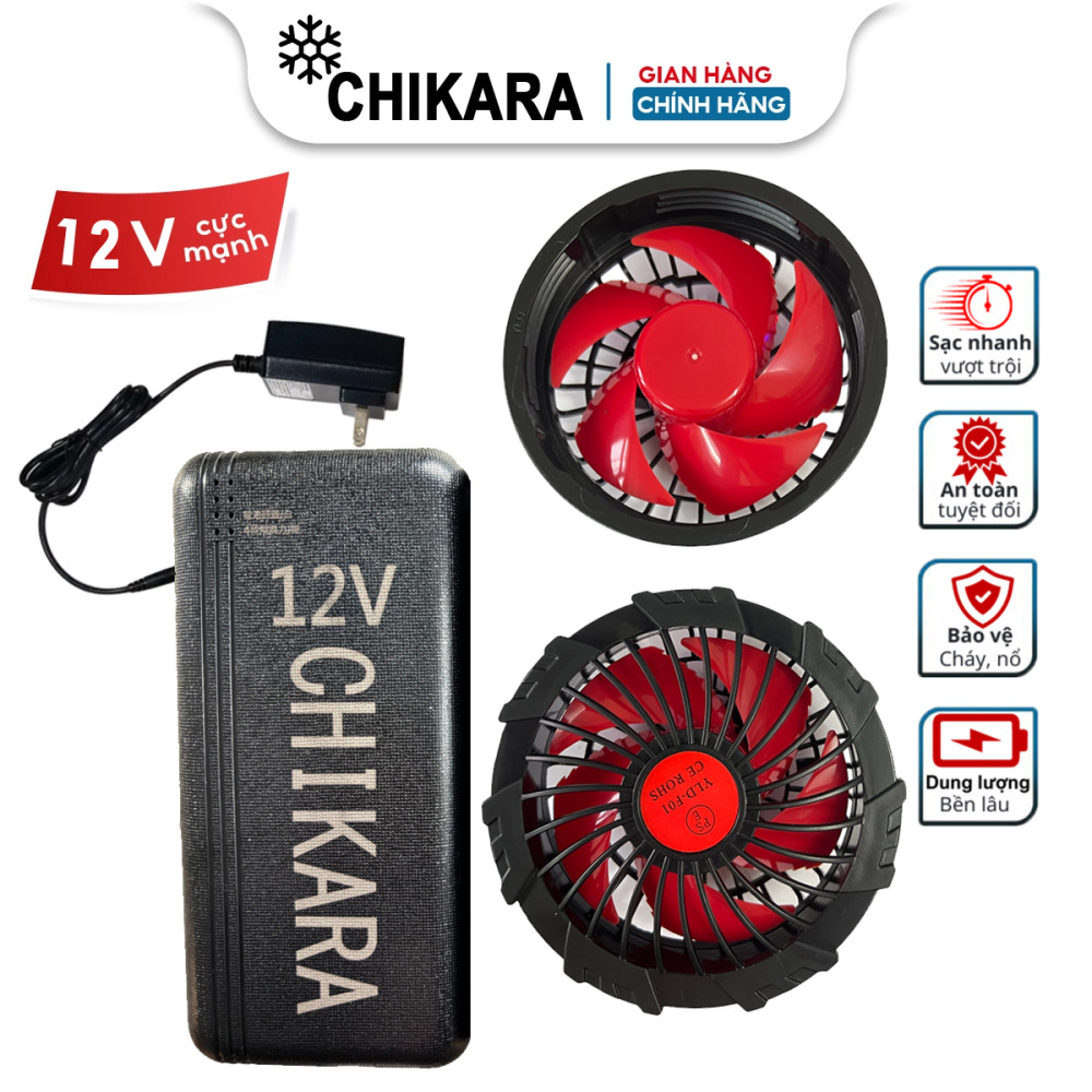 Áo điều hòa CHIKARA Super 12V 2023