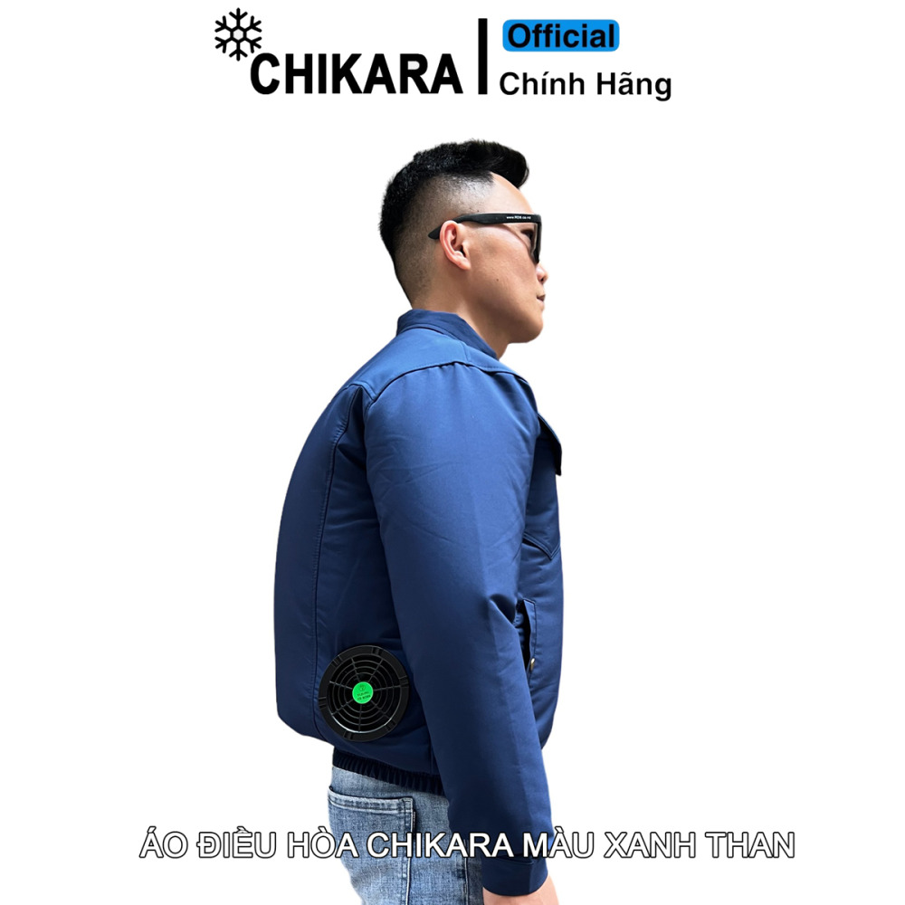 ÁO ĐIỀU HÒA CHIKARA MÀU XANH THAN